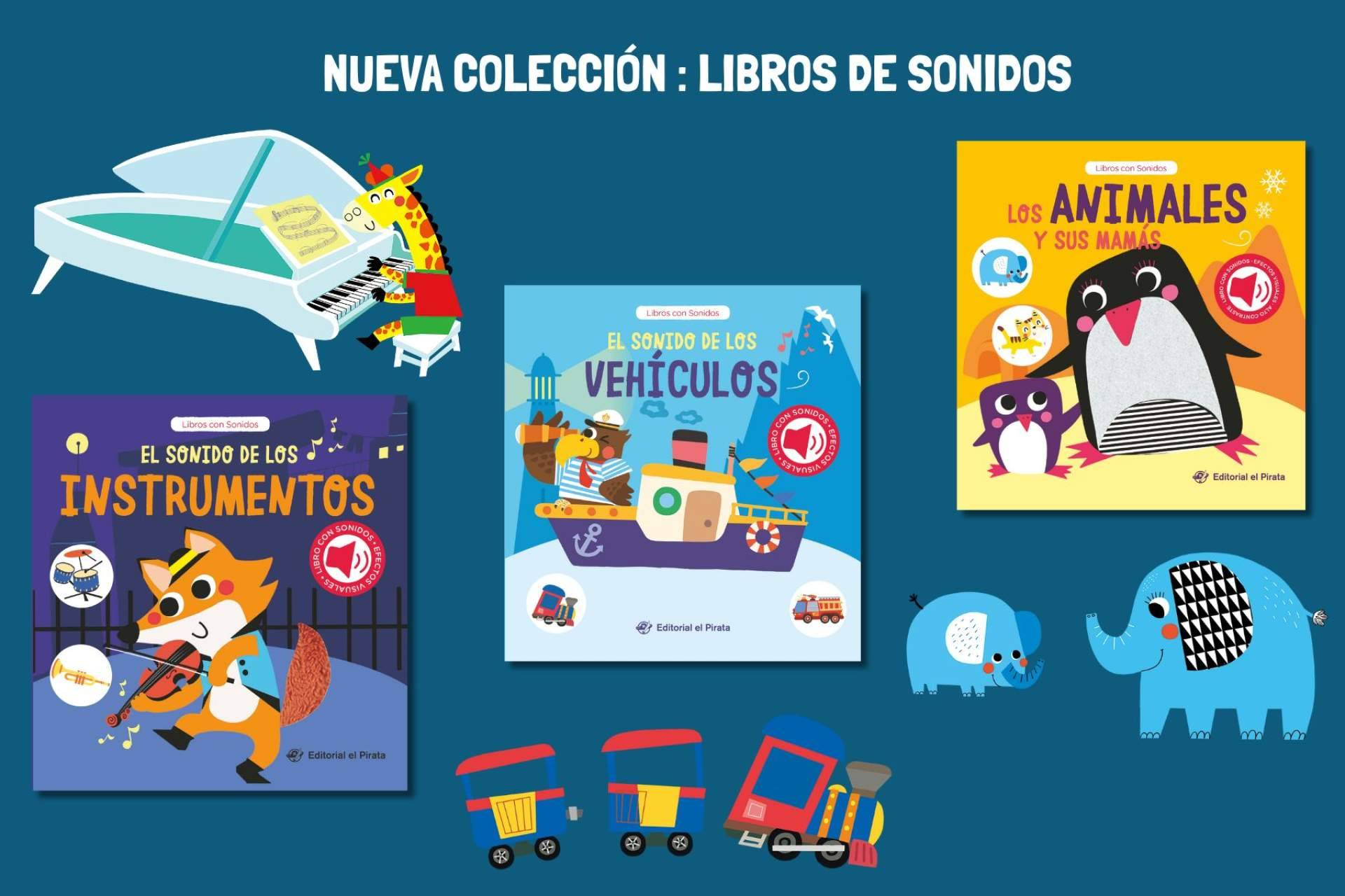 Nuevos cuentos sonoros para bebés; vehículos, música y ternura en cada página